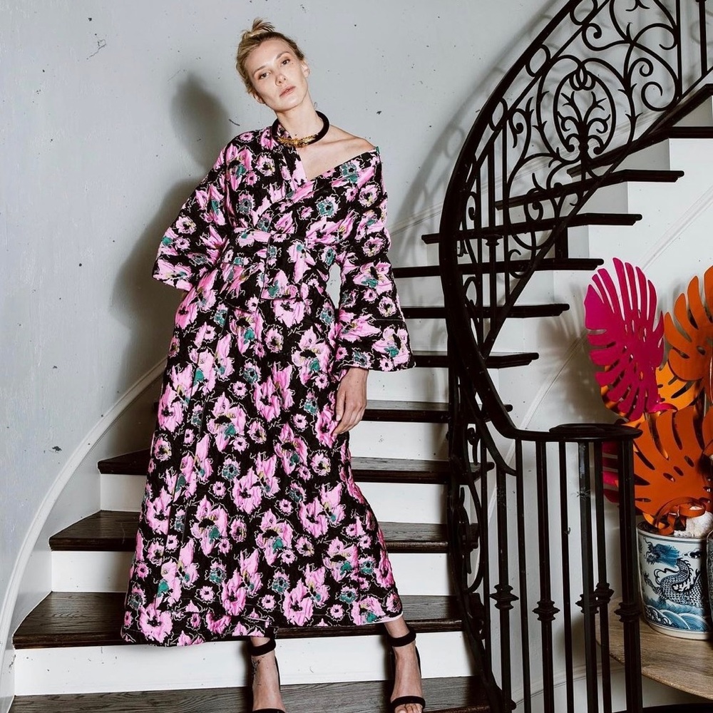 La Vie Style House wrap caftan.